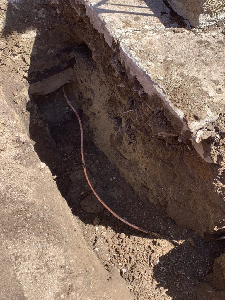 Copper water line replacement